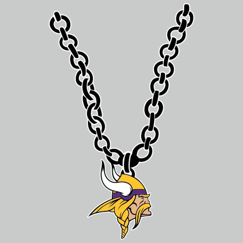 Minnesota Vikings Necklace logo vinyl decal